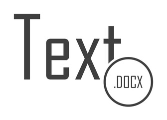 text doc icon. One of the collection icons for websites, web design, mobile app