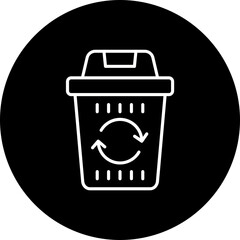Trash Line Inverted Icon