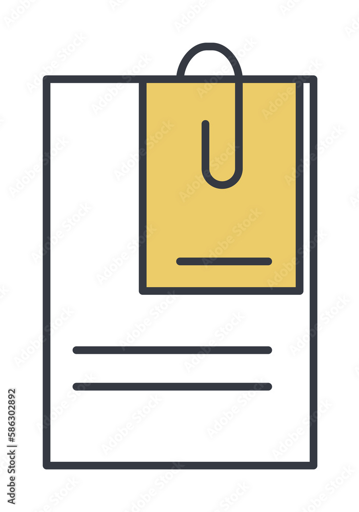Aufkleber note paper icon. element of web icon with one color for mobile concept and web apps. thin line note 