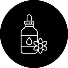 Essential Oil Line Inverted Icon