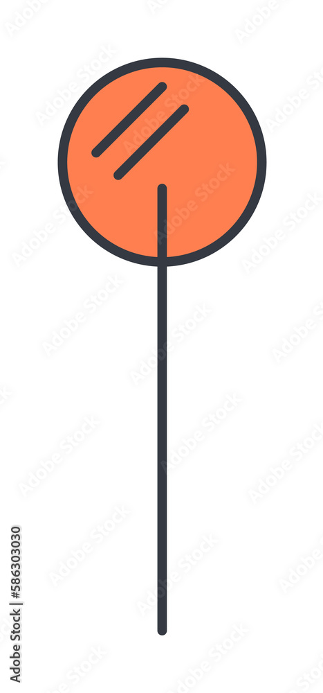 Poster icicle icon. element of web icon with one color for mobile concept and web apps. thin line icicle ic