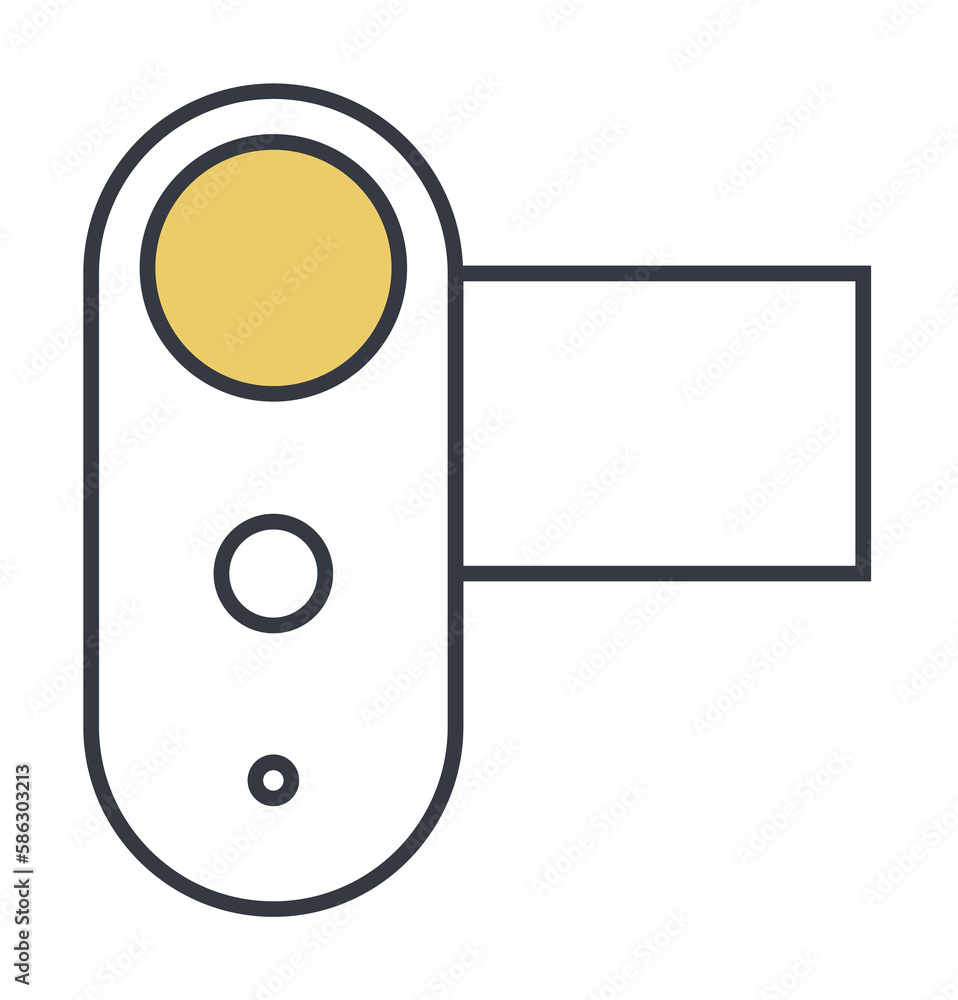 Aufkleber manual camera icon. element of web icon with one color for mobile concept and web apps. thin line ma