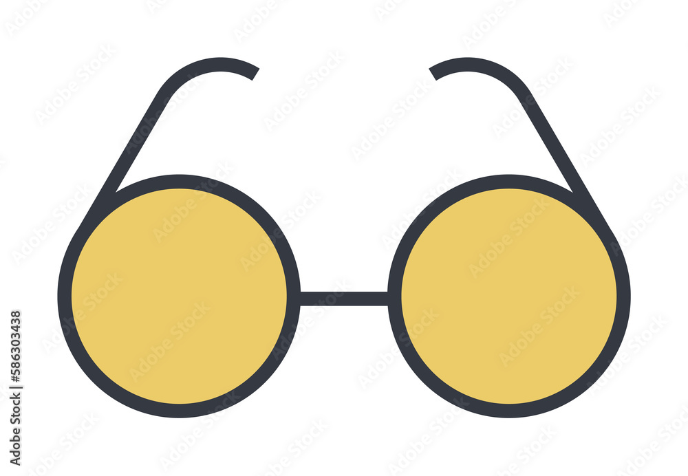 Aufkleber spectacles icon. element of web icon with one color for mobile concept and web apps. thin line spect