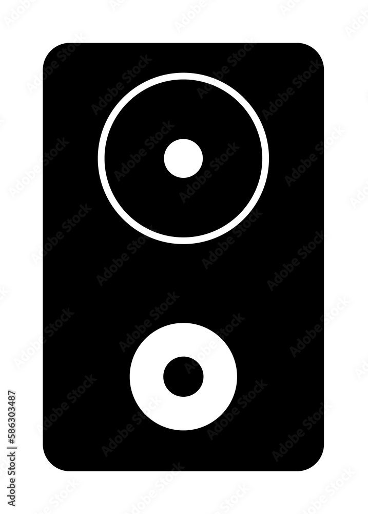 Aufkleber sound column icon. element of web icon with one color for mobile concept and web apps. isolated soun