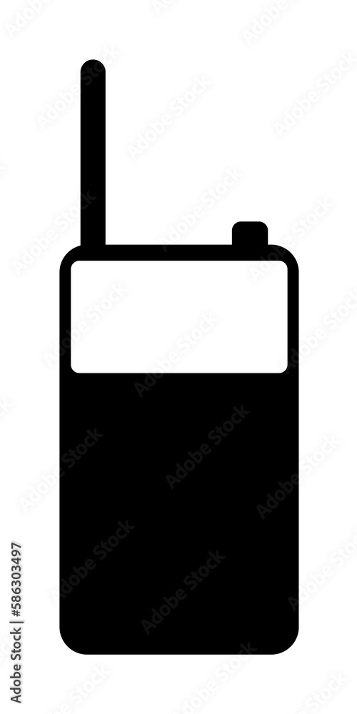 Aufkleber portable radio icon. element of web icon with one color for mobile concept and web apps. isolated po