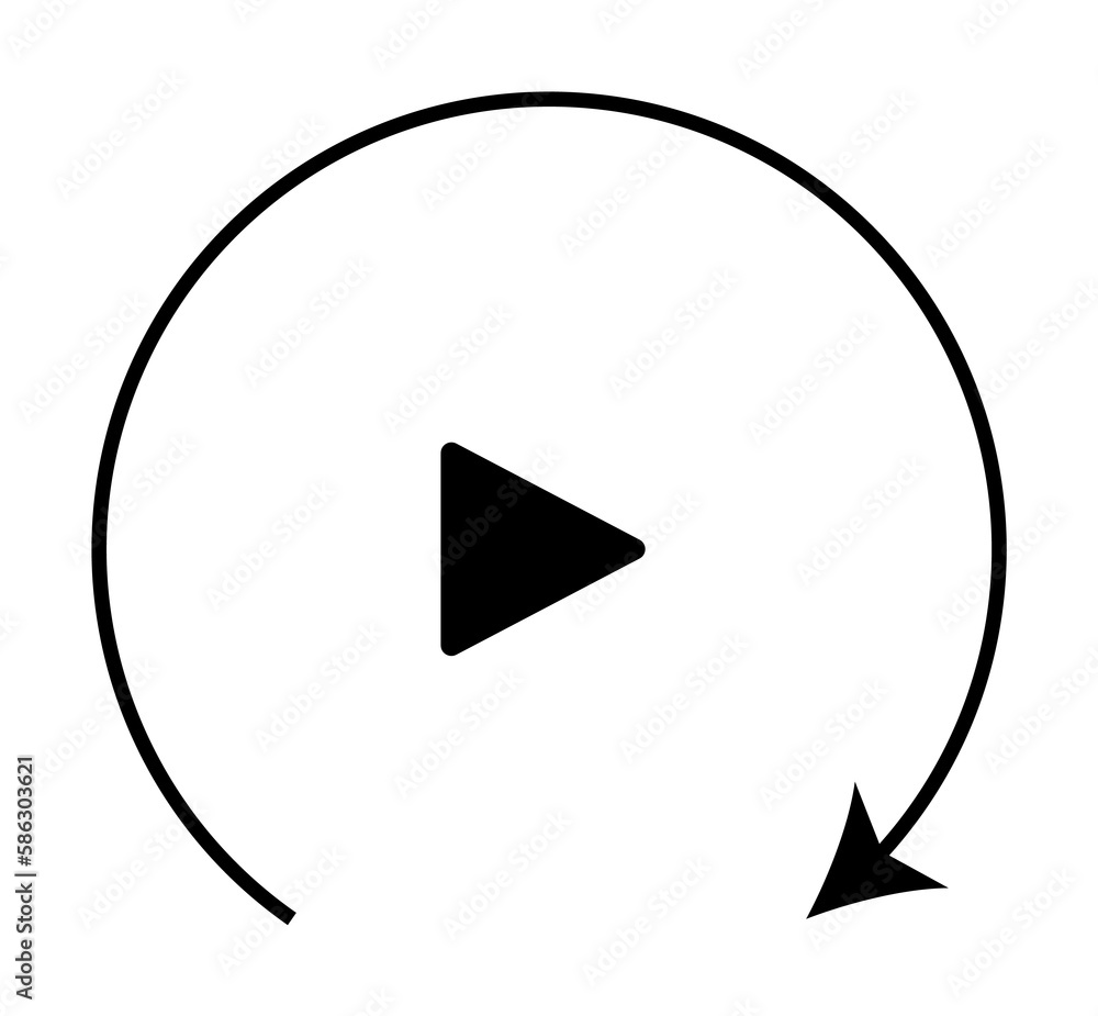 Poster repeat track icon. element of web icon with one color for mobile concept and web apps. isolated repe