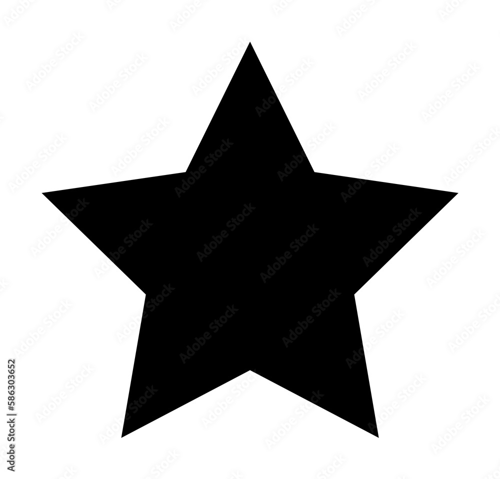 Aufkleber five-pointed star icon. element of web icon with one color for mobile concept and web apps. isolated