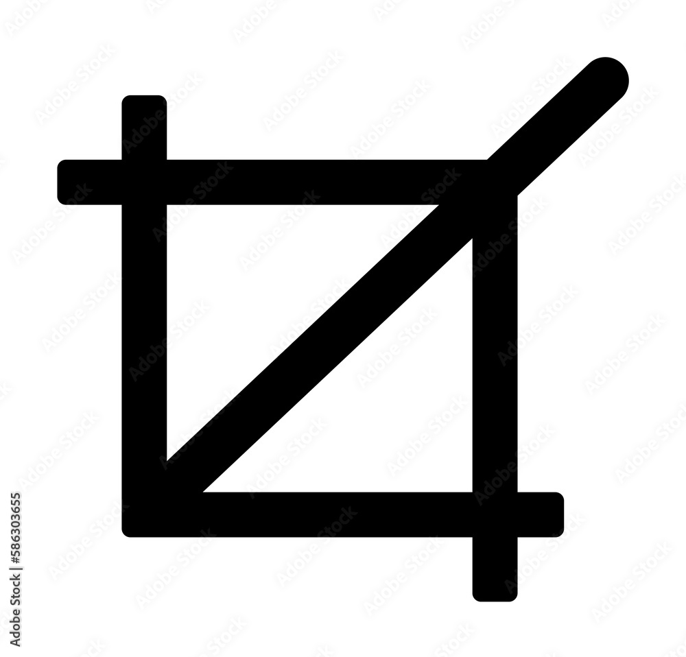 Poster angle increase sign icon. element of web icon with one color for mobile concept and web apps. isolat