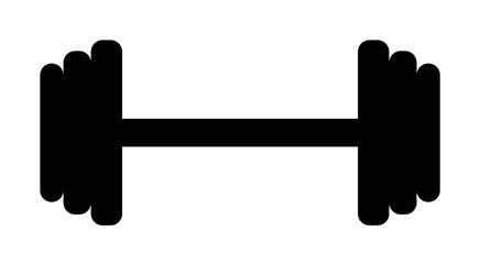 dumbbells icon. Element of web icon with one color for mobile concept and web apps. Isolated dumbbells icon can be used for web and mobile