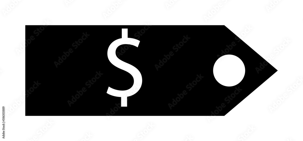 Poster dollar tag icon. element of web icon with one color for mobile concept and web apps. isolated dollar