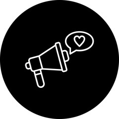 Call To Action Line Inverted Icon