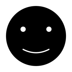 joyful smiley icon. Element of web icon with one color for mobile concept and web apps. Isolated joyful smiley icon can be used for web and mobile