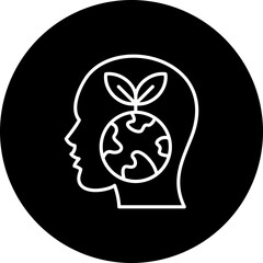 Think Eco Line Inverted Icon