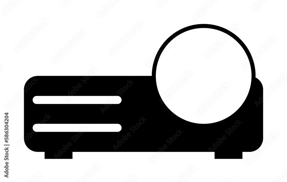 Aufkleber projector icon. element of web icon with one color for mobile concept and web apps. isolated project