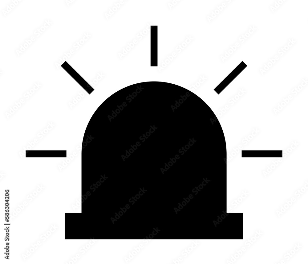 Aufkleber siren icon. element of web icon with one color for mobile concept and web apps. isolated siren icon 