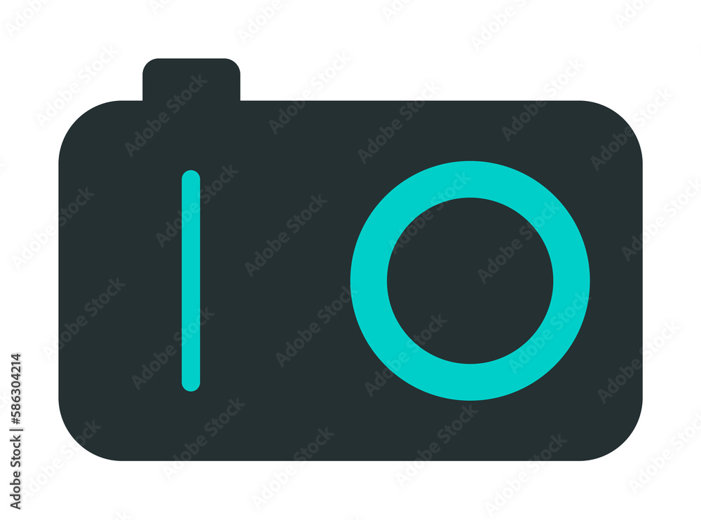 Aufkleber camera icon. element of web icon with one color for mobile concept and web apps. isolated camera ico