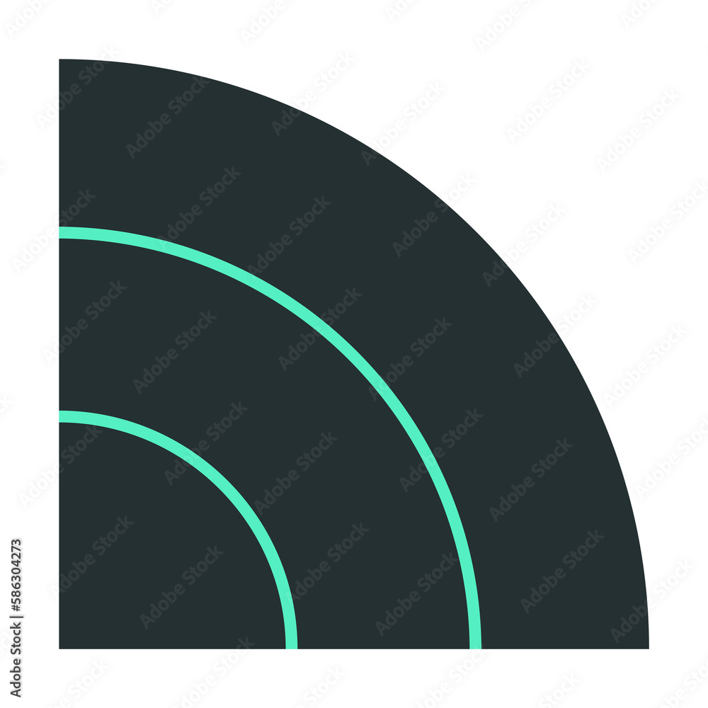Aufkleber radio wave icon. element of web icon with one color for mobile concept and web apps. isolated radio 
