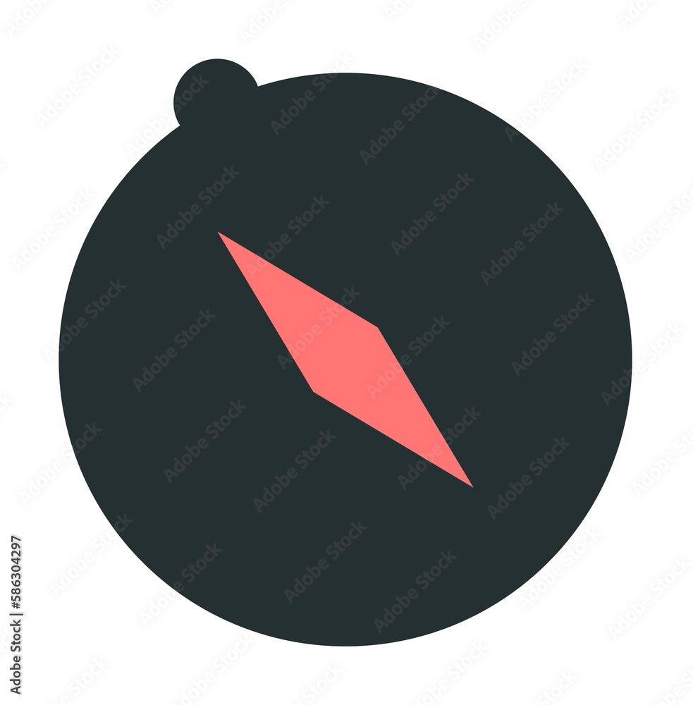Aufkleber compass icon. element of web icon with one color for mobile concept and web apps. isolated compass i