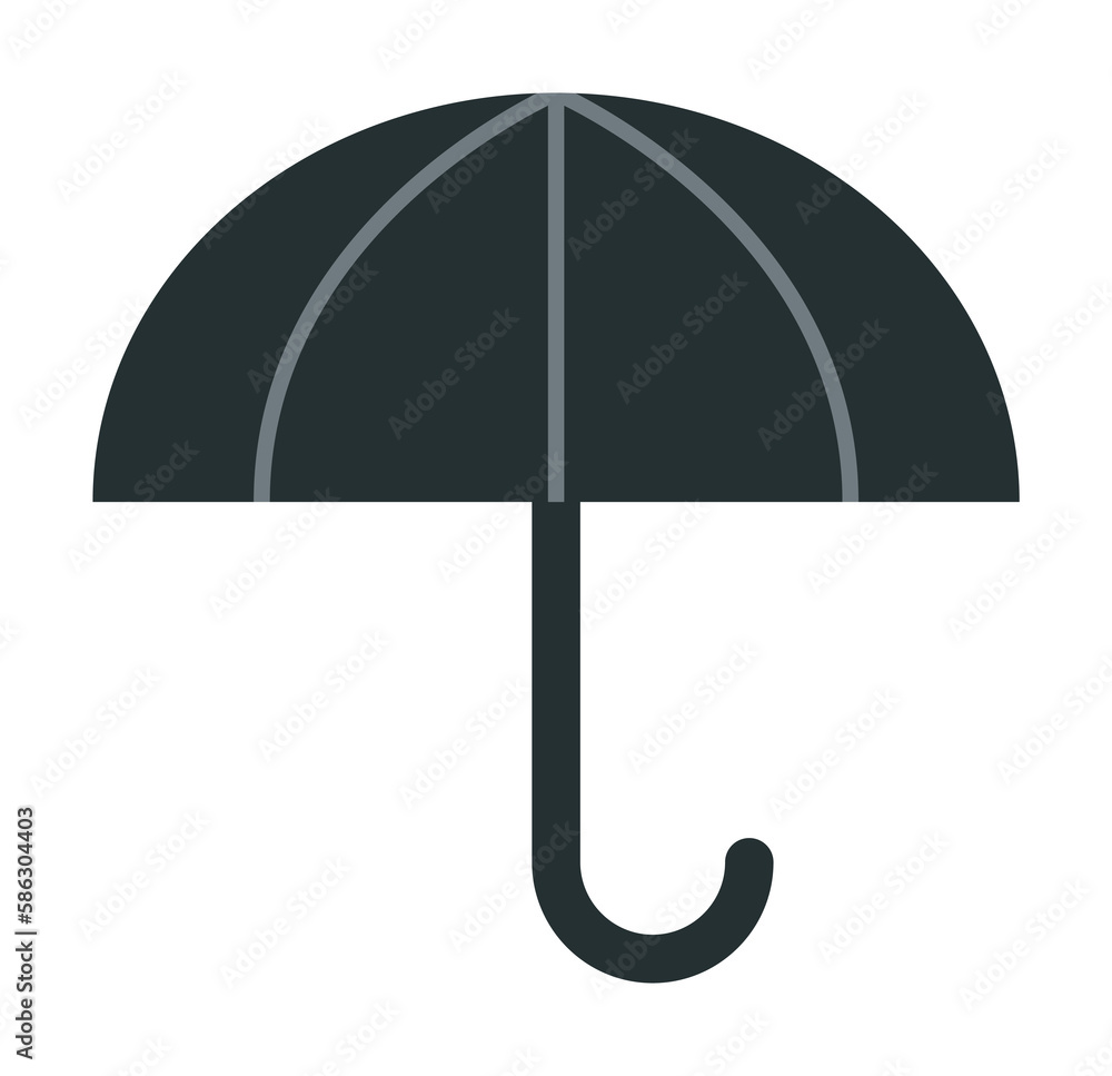 Poster umbrella icon. element of web icon with one color for mobile concept and web apps. isolated umbrella