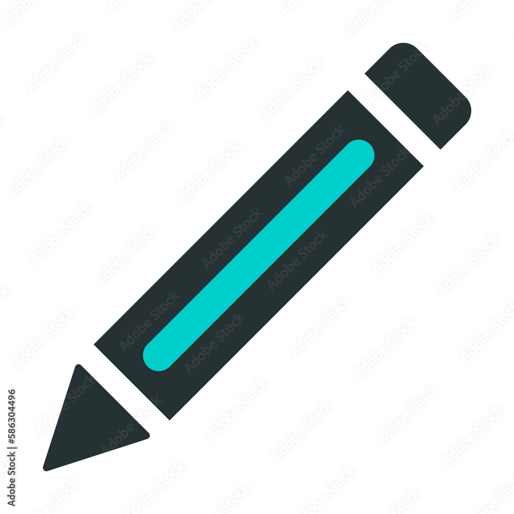 Aufkleber a pen icon. element of web icon with one color for mobile concept and web apps. isolated a pen icon 