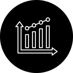 Graph Line Inverted Icon