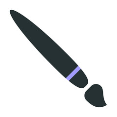 drawing brush icon. Element of web icon with one color for mobile concept and web apps. Isolated drawing brush icon can be used for web and mobile