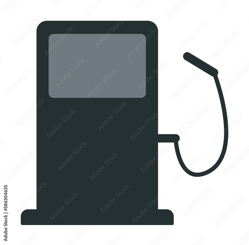 Aufkleber petrol filling machine icon. element of web icon with one color for mobile concept and web apps. iso