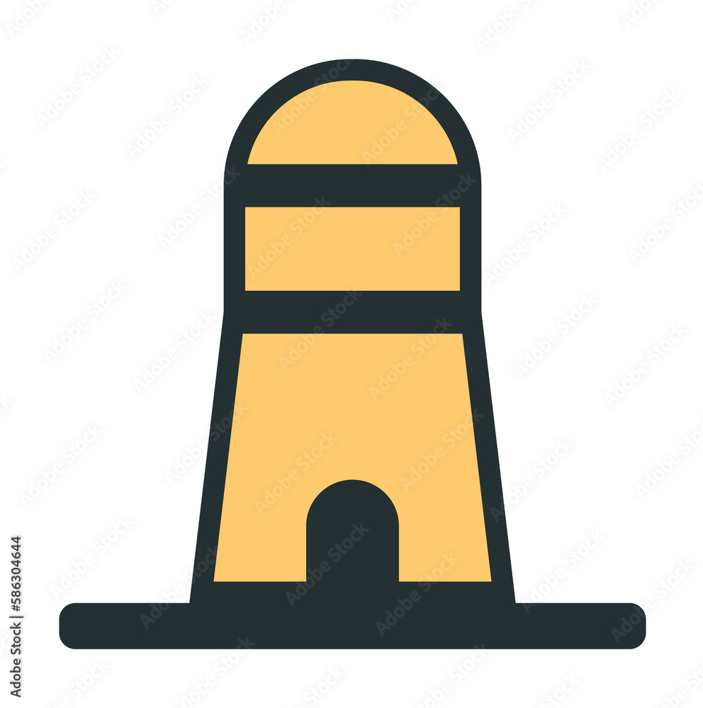 Aufkleber lighthouse icon. element of web icon with one color for mobile concept and web apps. isolated lighth