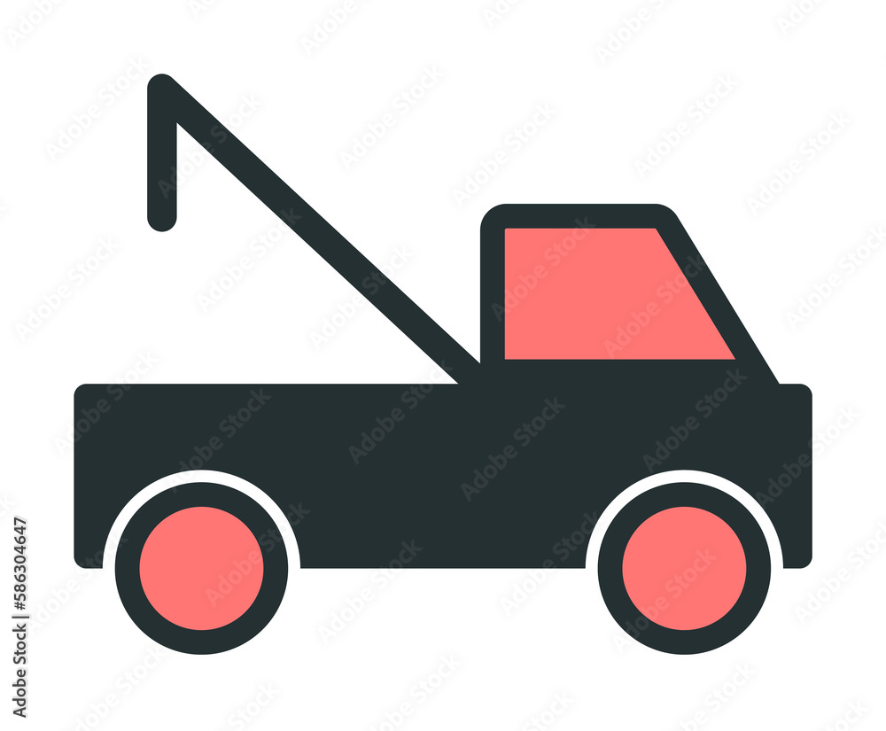 Poster wrecker icon. element of web icon with one color for mobile concept and web apps. isolated wrecker i
