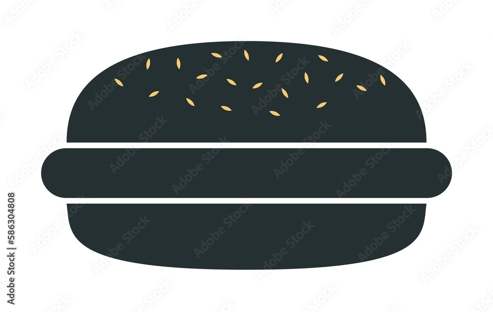 Aufkleber hamburger icon. element of web icon with one color for mobile concept and web apps. isolated hamburg