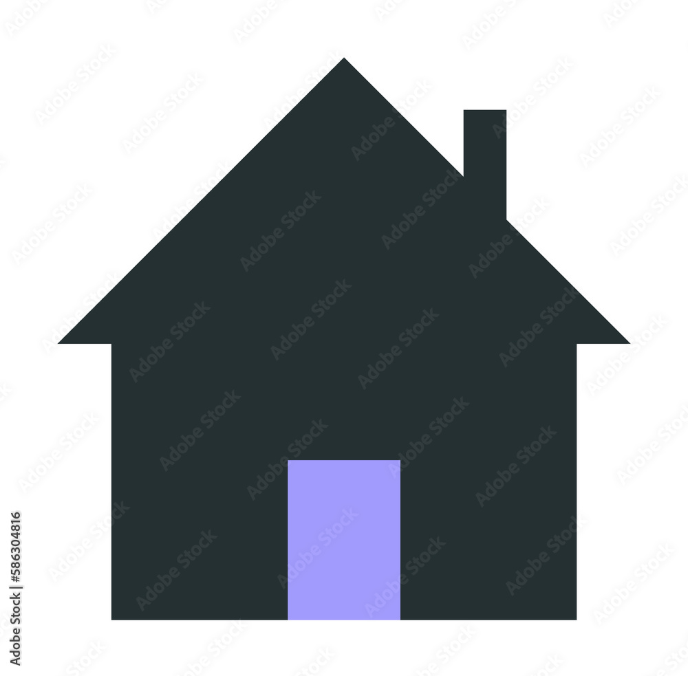Aufkleber house icon. element of web icon with one color for mobile concept and web apps. isolated house icon 