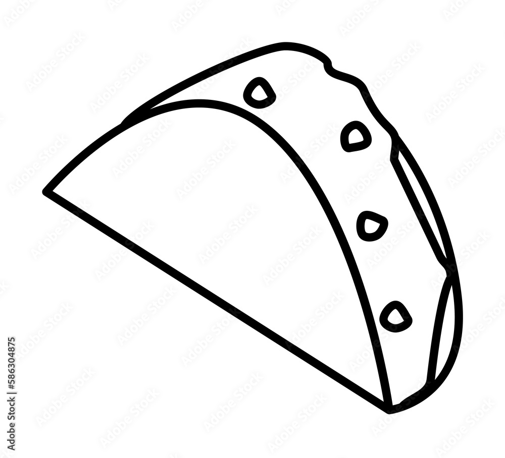 Poster fachitos icon. element of fast food for mobile concept and web apps icon. thin line icon for website