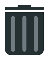 trash box icon. Element of web icon with one color for mobile concept and web apps. Isolated trash box icon can be used for web and mobile