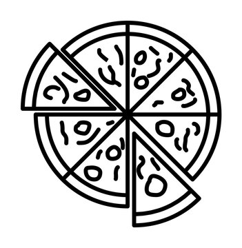 recommend clip art: pizza icon. Element of fast food for mobile concept and web apps icon. Thin line icon for website design and development, app development