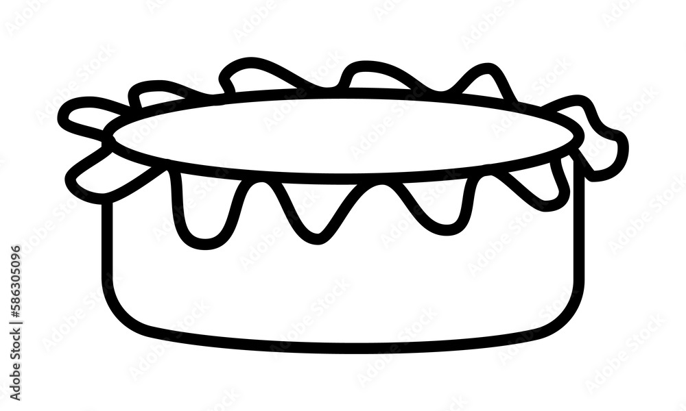 Poster cheese icon. element of fast food for mobile concept and web apps icon. thin line icon for website d