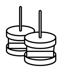 snack icon. Element of fast food for mobile concept and web apps icon. Thin line icon for website design and development, app development