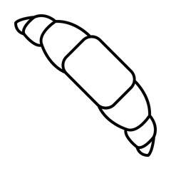 croissants icon. Element of fast food for mobile concept and web apps icon. Thin line icon for website design and development, app development