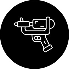 Water Gun Line Inverted Icon