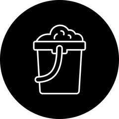 Bucket Line Inverted Icon