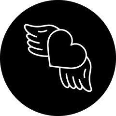 Wings Line Inverted Icon