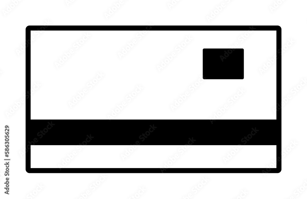 Poster credit card icon. element of banking and finance icon for mobile concept and web apps. glyph style c