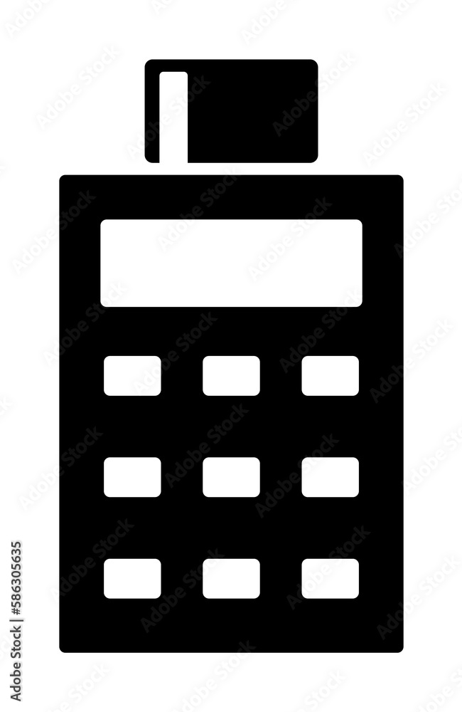 Poster pos terminal icon. element of banking and finance icon for mobile concept and web apps. glyph style 