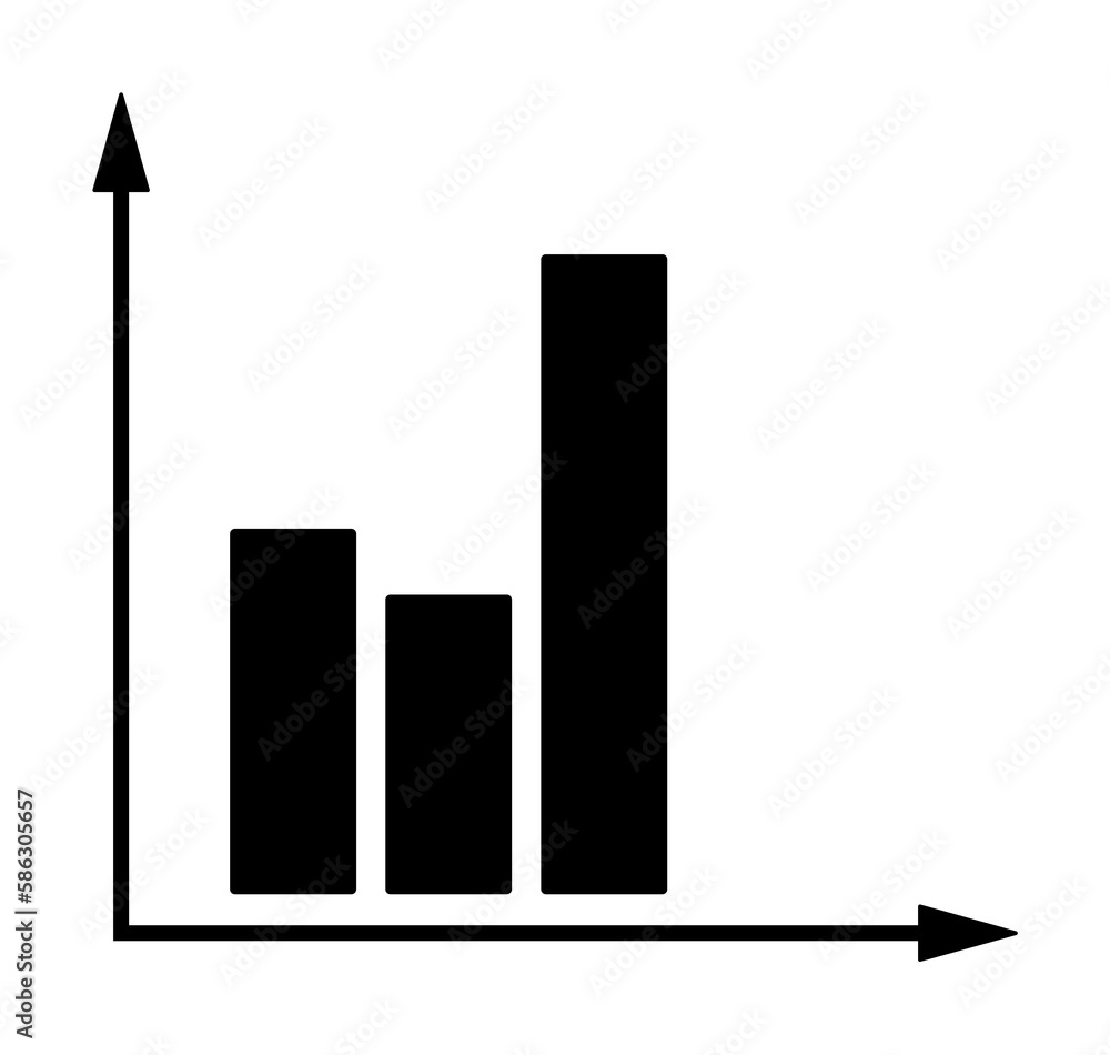 Poster business chart icon. element of banking and finance icon for mobile concept and web apps. glyph styl