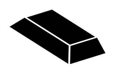 gold bar icon. Element of banking and finance icon for mobile concept and web apps. Glyph style gold bar icon can be used for web and mobile. Premium icon