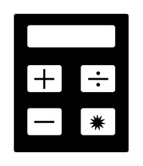 calculator icon. Element of banking and finance icon for mobile concept and web apps. Glyph style calculator icon can be used for web and mobile. Premium icon