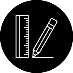 Design Tool Line Inverted Icon