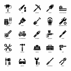 Obraz premium set of mechanics tools vector