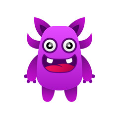 happy illustration monster design kawaii