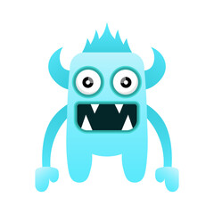 illustration unique monster design mascot