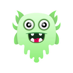 cute monster colorful vector design mascot